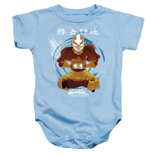 Avatar The Last Airbender Power Of Air Infant Baby Snapsuit Light Blue Officially Licensed