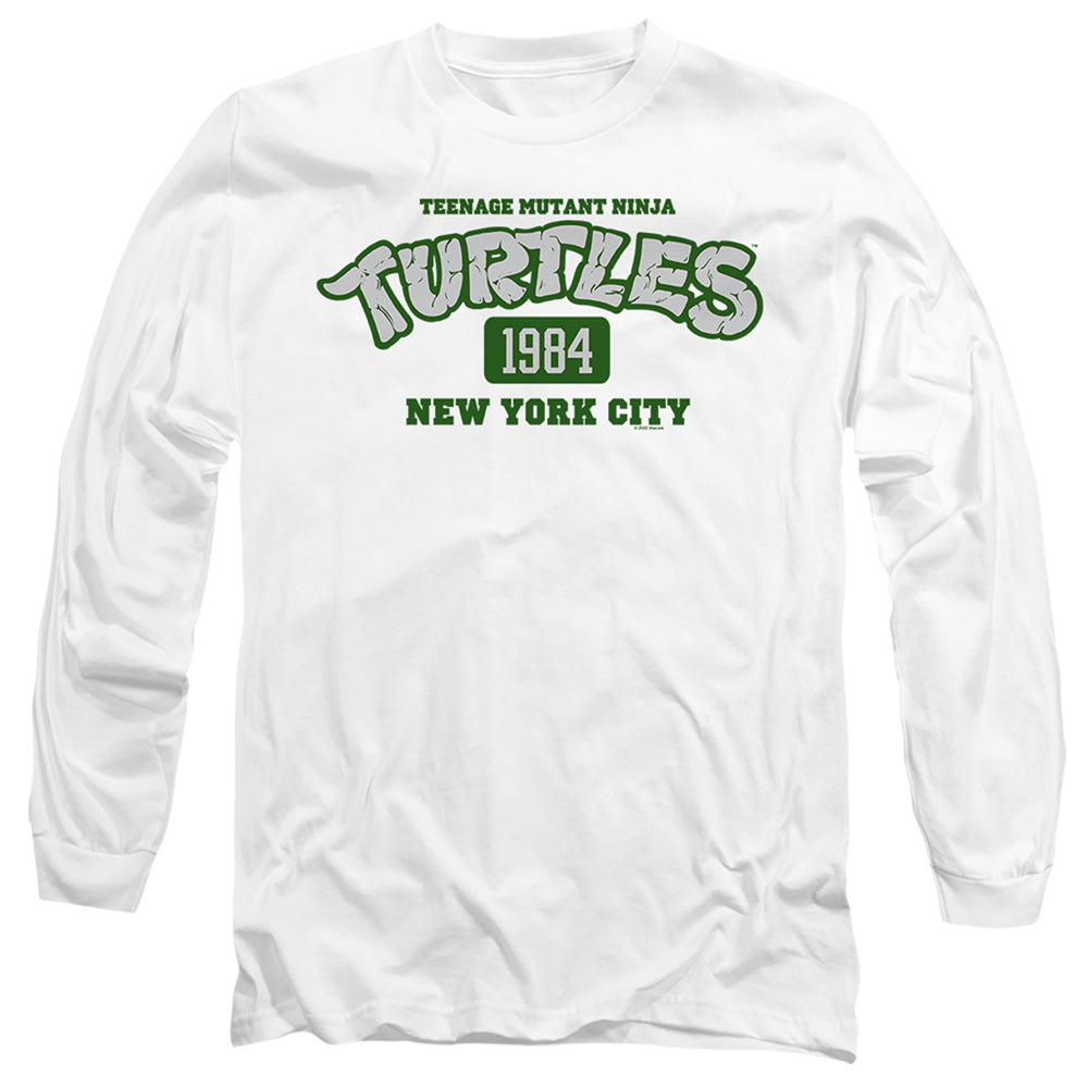 Tmnt Est. 1984 Nyc Mens Long Sleeve Shirt White Officially Licensed