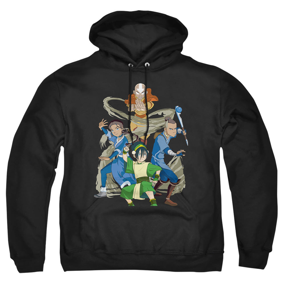 Avatar The Last Airbender Team Avatar Elements Mens Hoodie Black