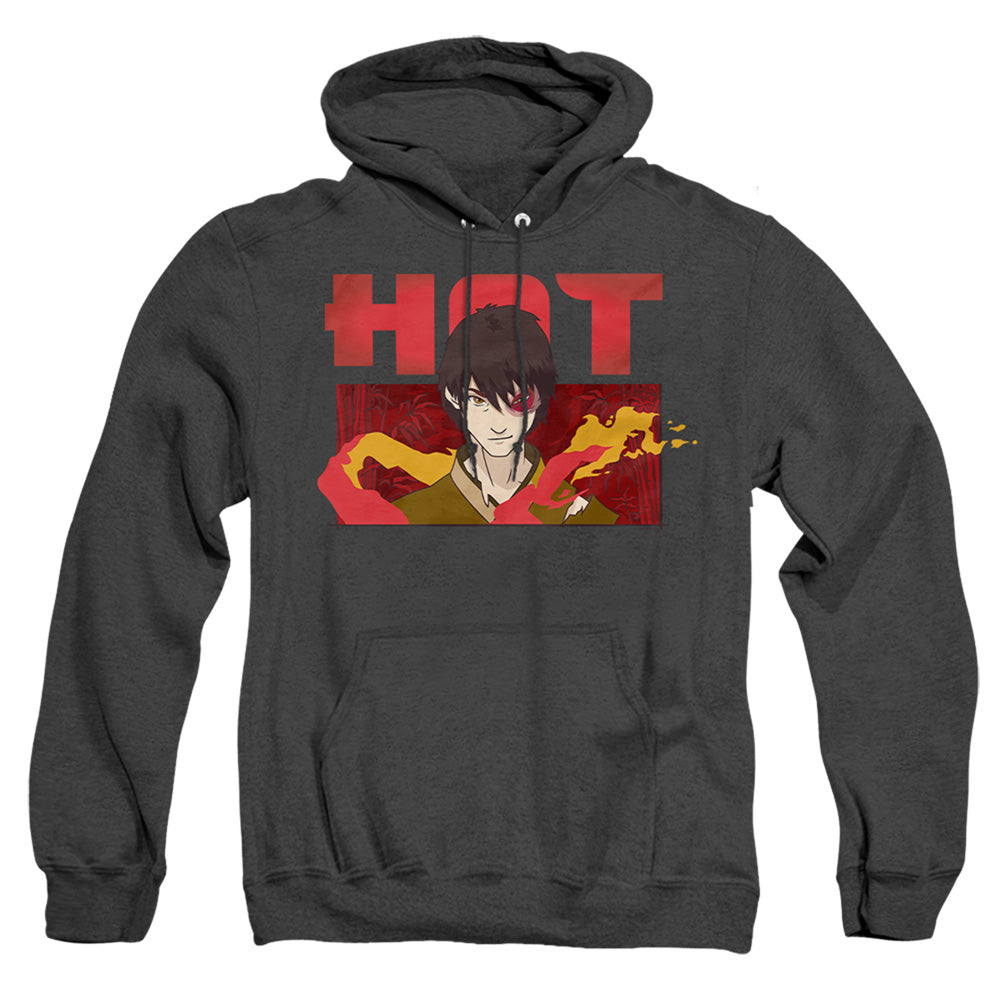 Avatar The Last Airbender Hot Zuko Mens Heather Hoodie Black Officially Licensed