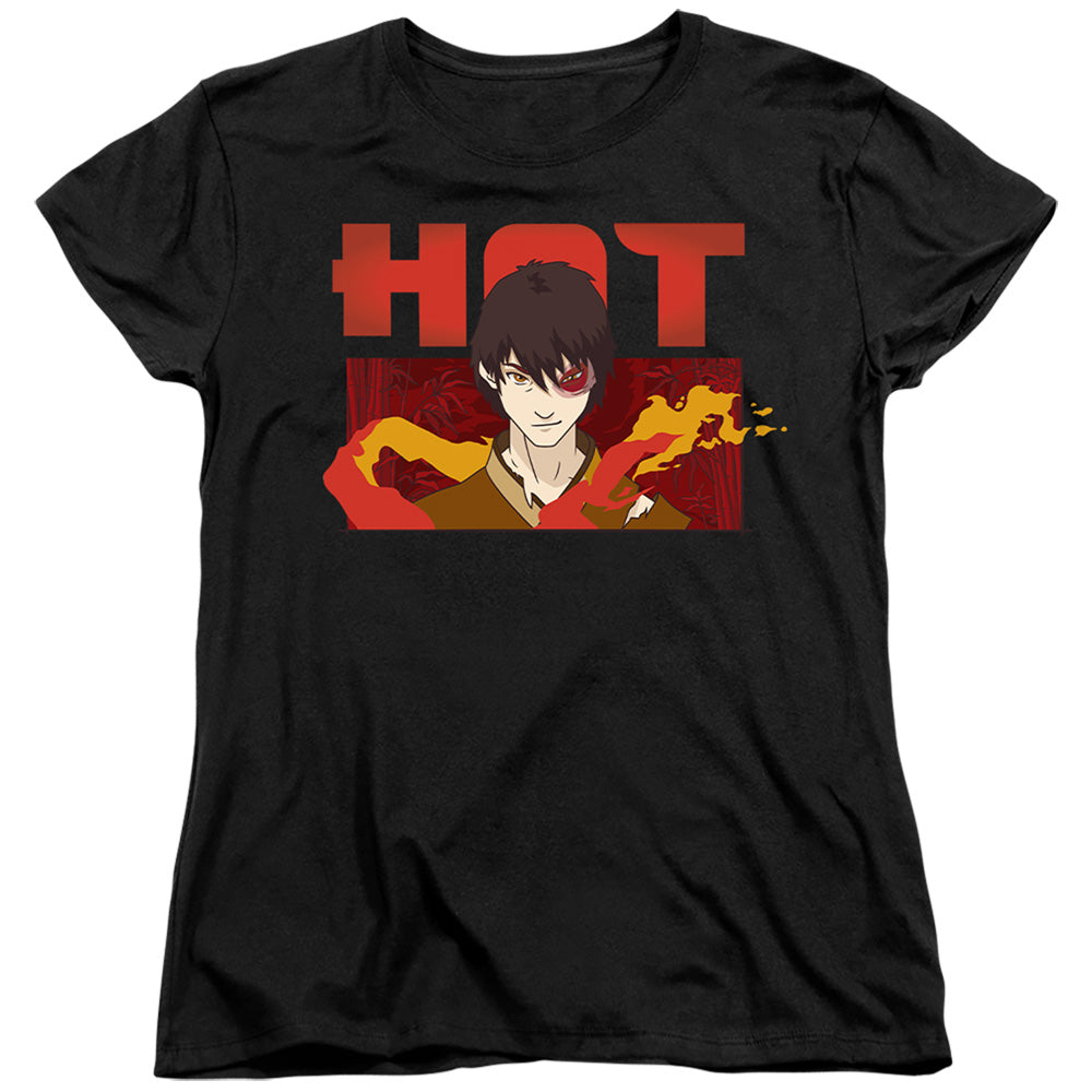 Avatar The Last Airbender Hot Zuko Womens T Shirt Black Officially Licensed