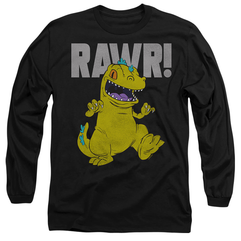 Rugrats Reptar Mens Long Sleeve Shirt Black Officially Licensed