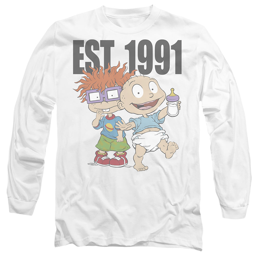 Rugrats Est 1991 Mens Long Sleeve Shirt White Officially Licensed