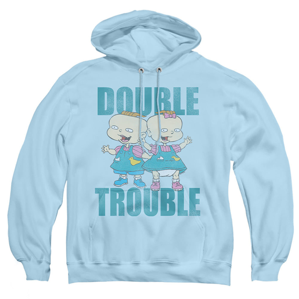 Rugrats Double Trouble Mens Hoodie Light Blue
