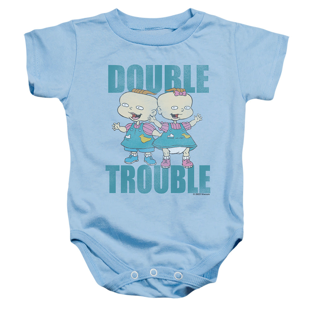 Rugrats Double Trouble Infant Baby Snapsuit Light Blue Officially Licensed