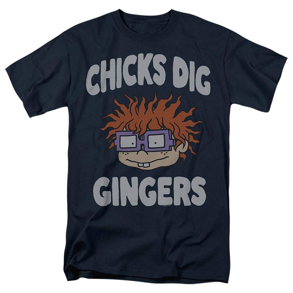 Rugrats Chicks Dig Gingers Mens T Shirt Navy