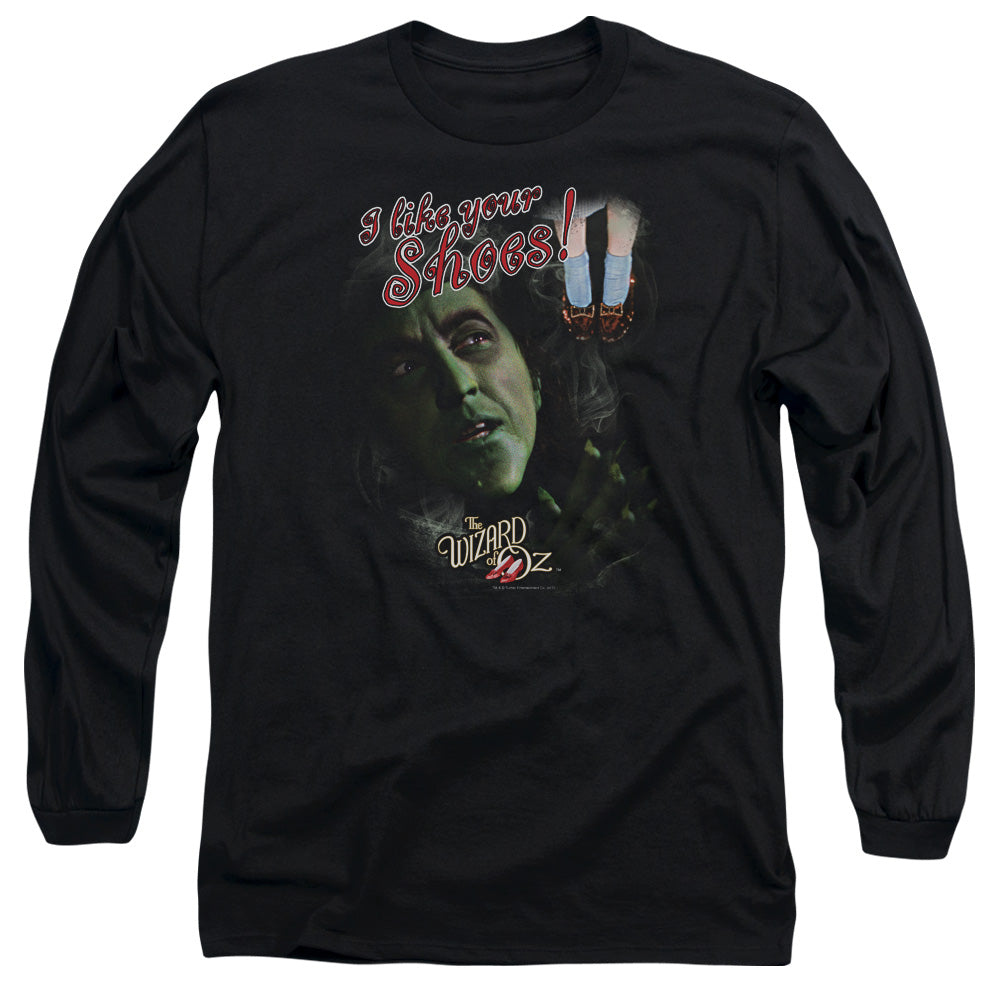 Woz I Like Your Shoes Mens Long Sleeve Shirt Black Officially Licensed