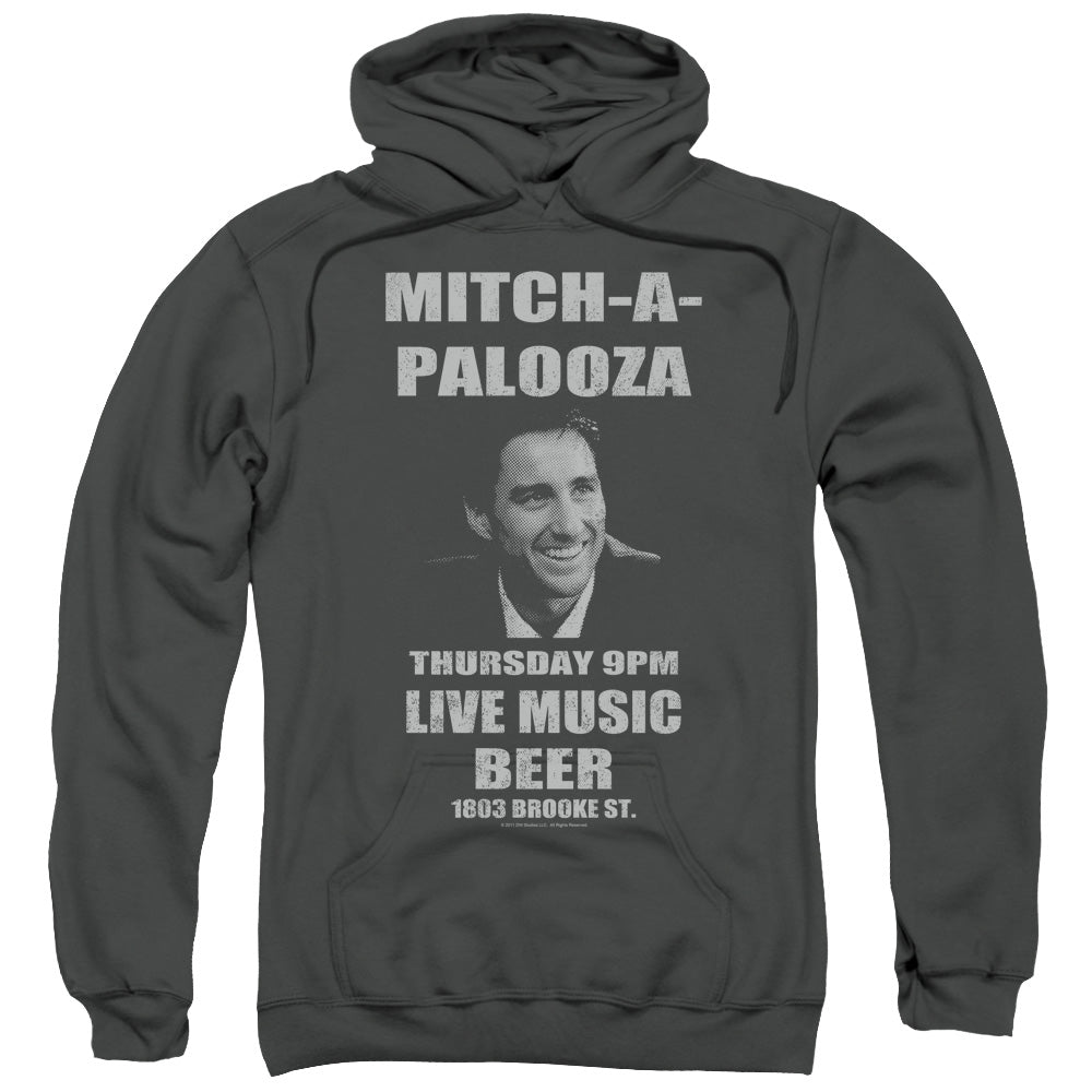 Old School Mitchapalooza Mens Hoodie Charcoal Officially Licensed