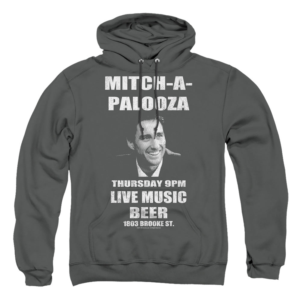 Old School Mitchapalooza Mens Hoodie Charcoal Officially Licensed