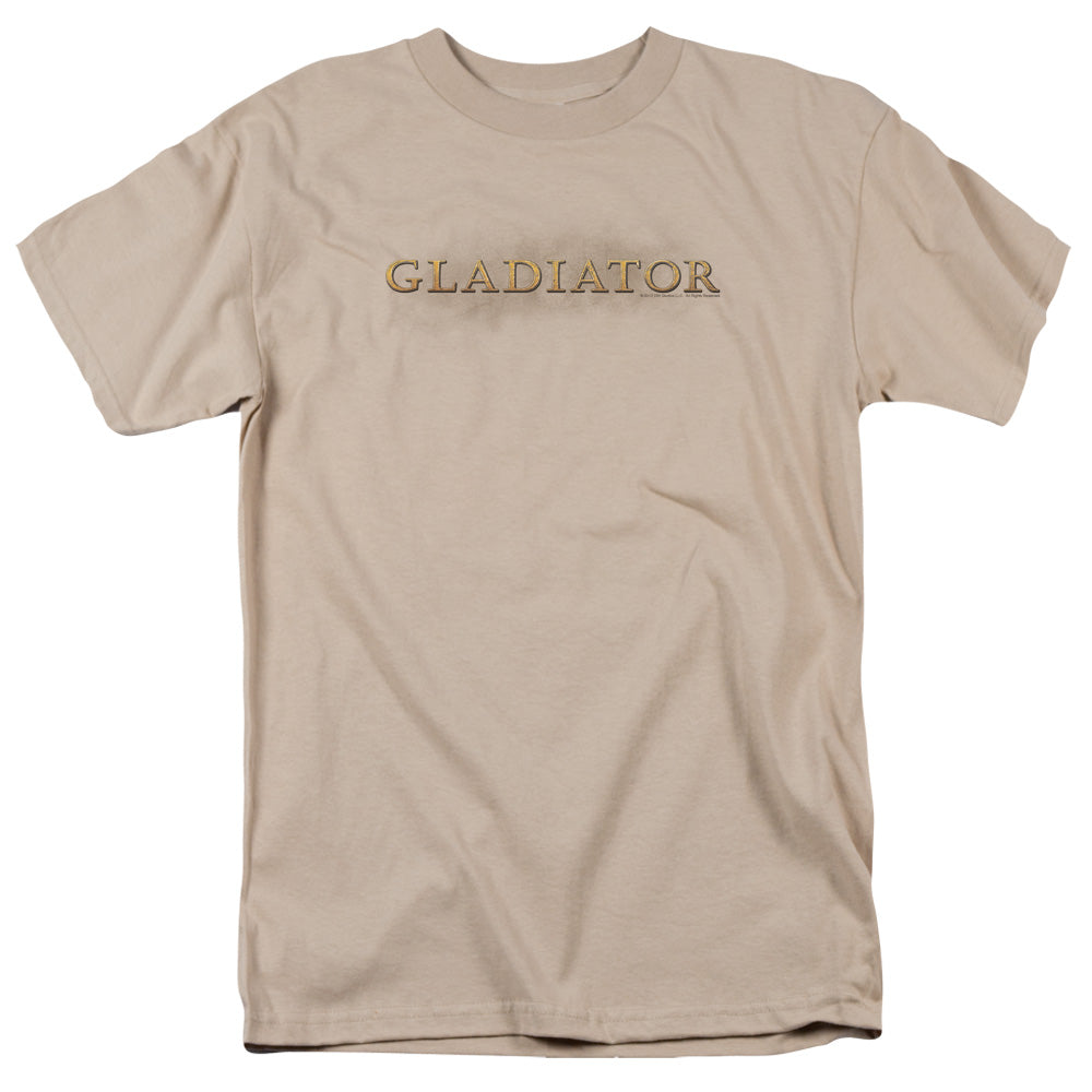 Gladiator Logo Mens T Shirt Sand Officially Licensed