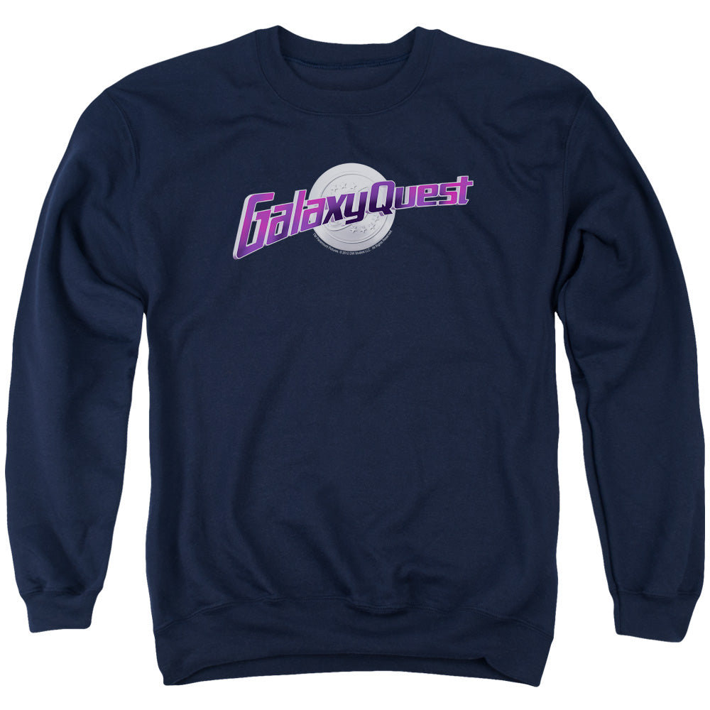 Galaxy Quest Logo Mens Crewneck Sweatshirt Navy Blue Officially Licensed