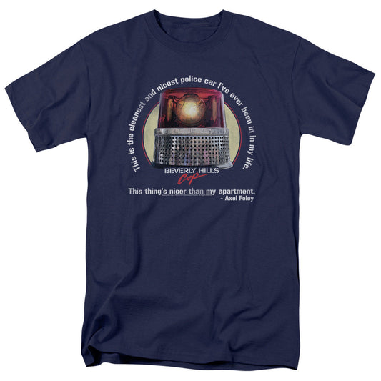 Beverly Hills Cop Incest Police Car Mens T Shirt Navy Blue Officially Licensed