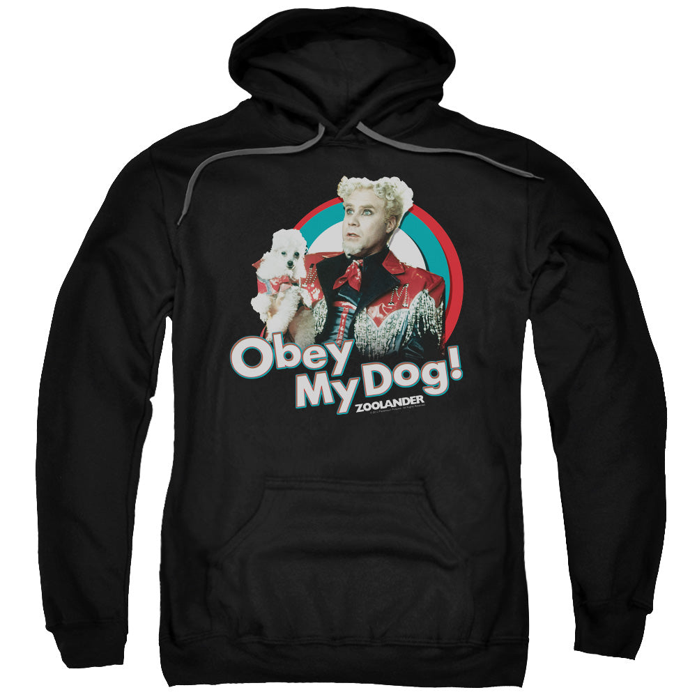 Zoolander Obey My Dog Mens Hoodie Black Officially Licensed
