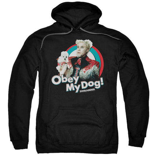 Zoolander Obey My Dog Mens Hoodie Black Officially Licensed