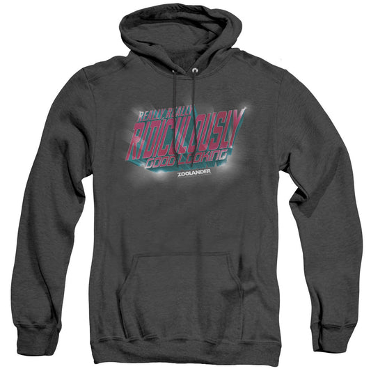 Zoolander Ridiculously Good Looking Mens Heather Hoodie Black Officially Licensed
