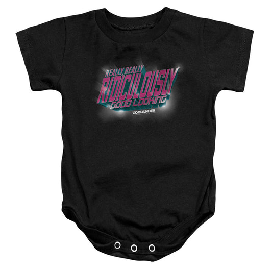 Zoolander Ridiculously Good Looking Infant Baby Snapsuit Black Officially Licensed