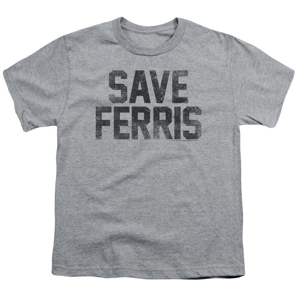 Ferris Buellers Day Off Save Ferris Kids Youth T Shirt Athletic Heather Officially Licensed