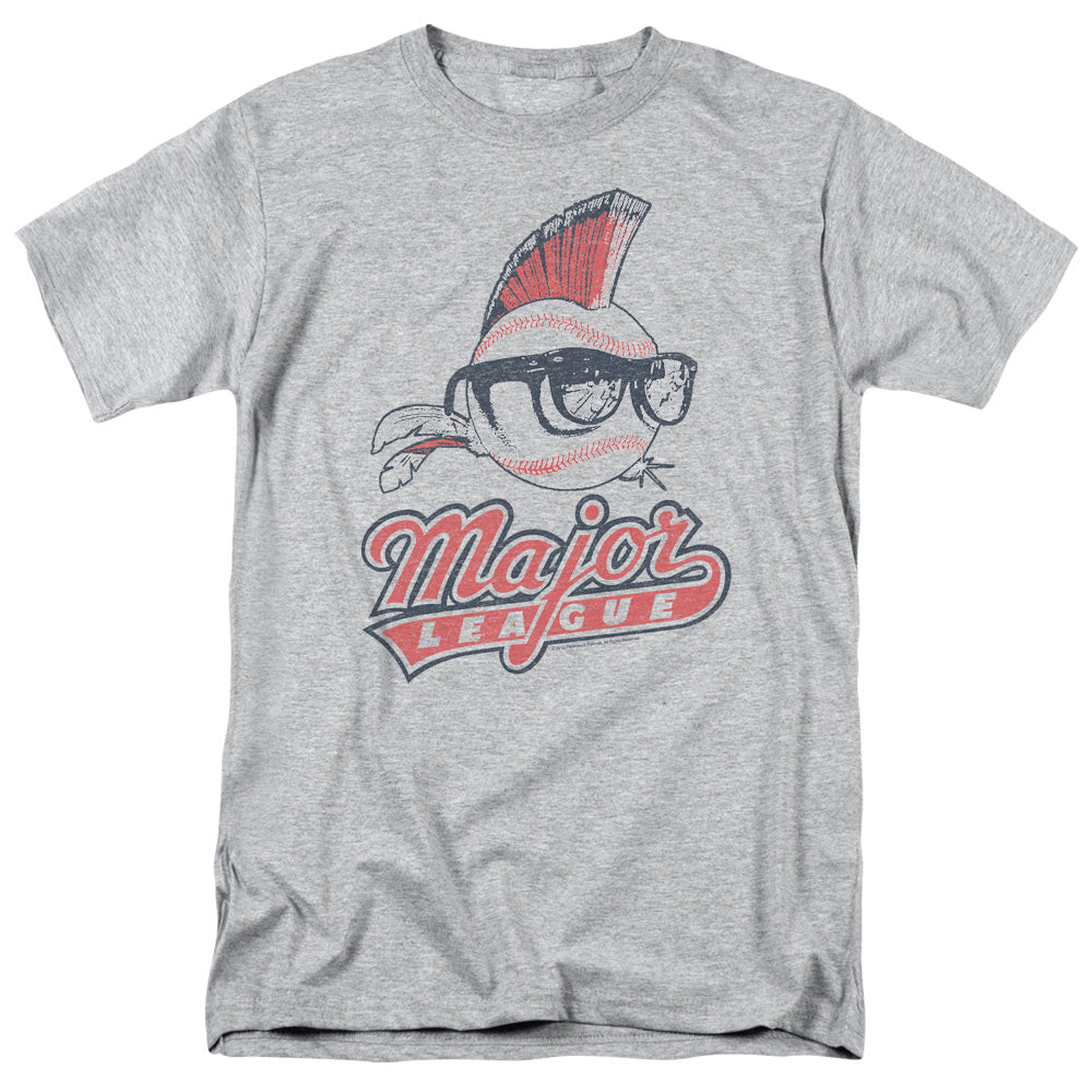 Major League Vintage Logo Mens T Shirt Athletic Heather Officially Licensed