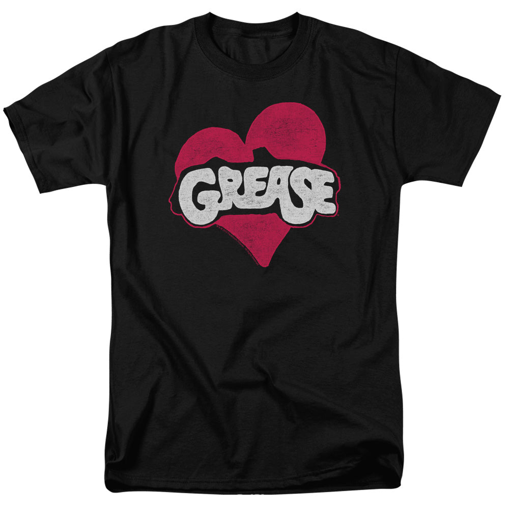 Grease Heart Mens T Shirt Black Officially Licensed