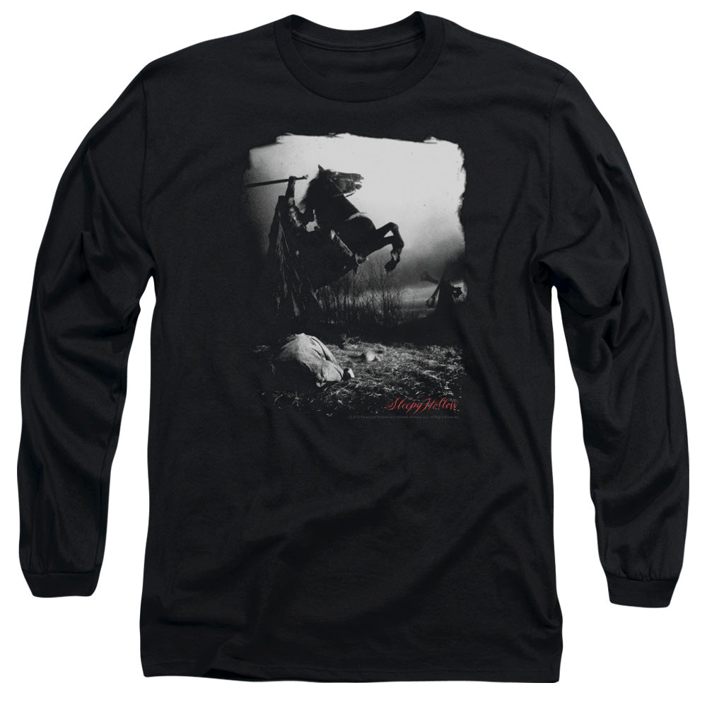 Sleepy Hollow Foggy Night Mens Long Sleeve Shirt Black Officially Licensed Officially Licensed