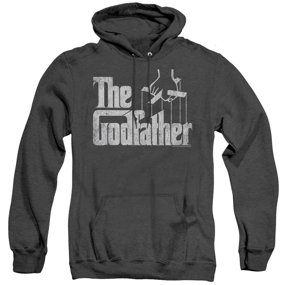 Godfather Logo Mens Heather Hoodie Black Officially Licensed