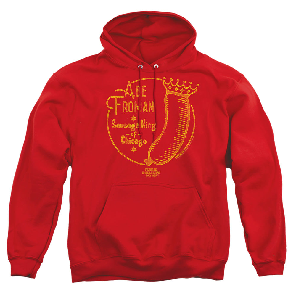Ferris Bueller Abe Froman Mens Hoodie Red Officially Licensed