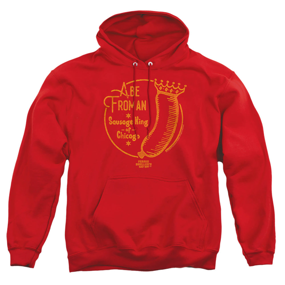 Ferris Bueller Abe Froman Mens Hoodie Red Officially Licensed
