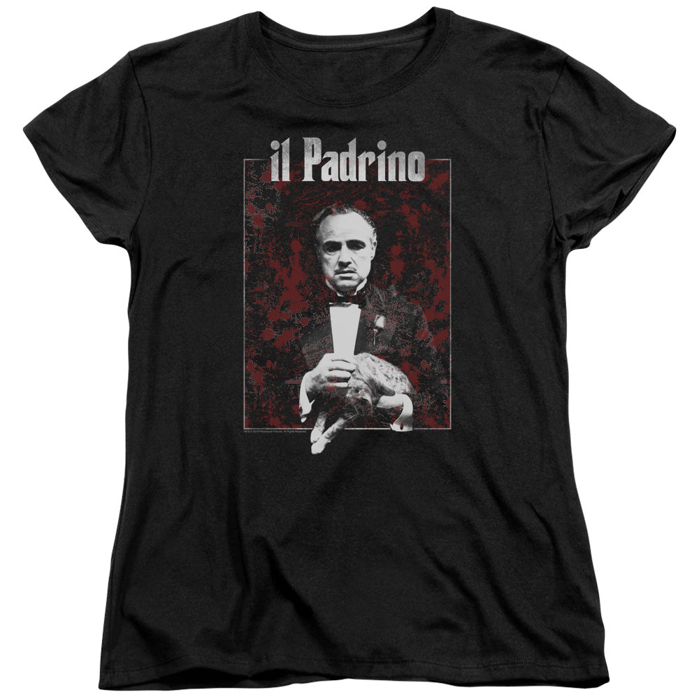 The Godfather Sangue Womens T Shirt Black Officially Licensed