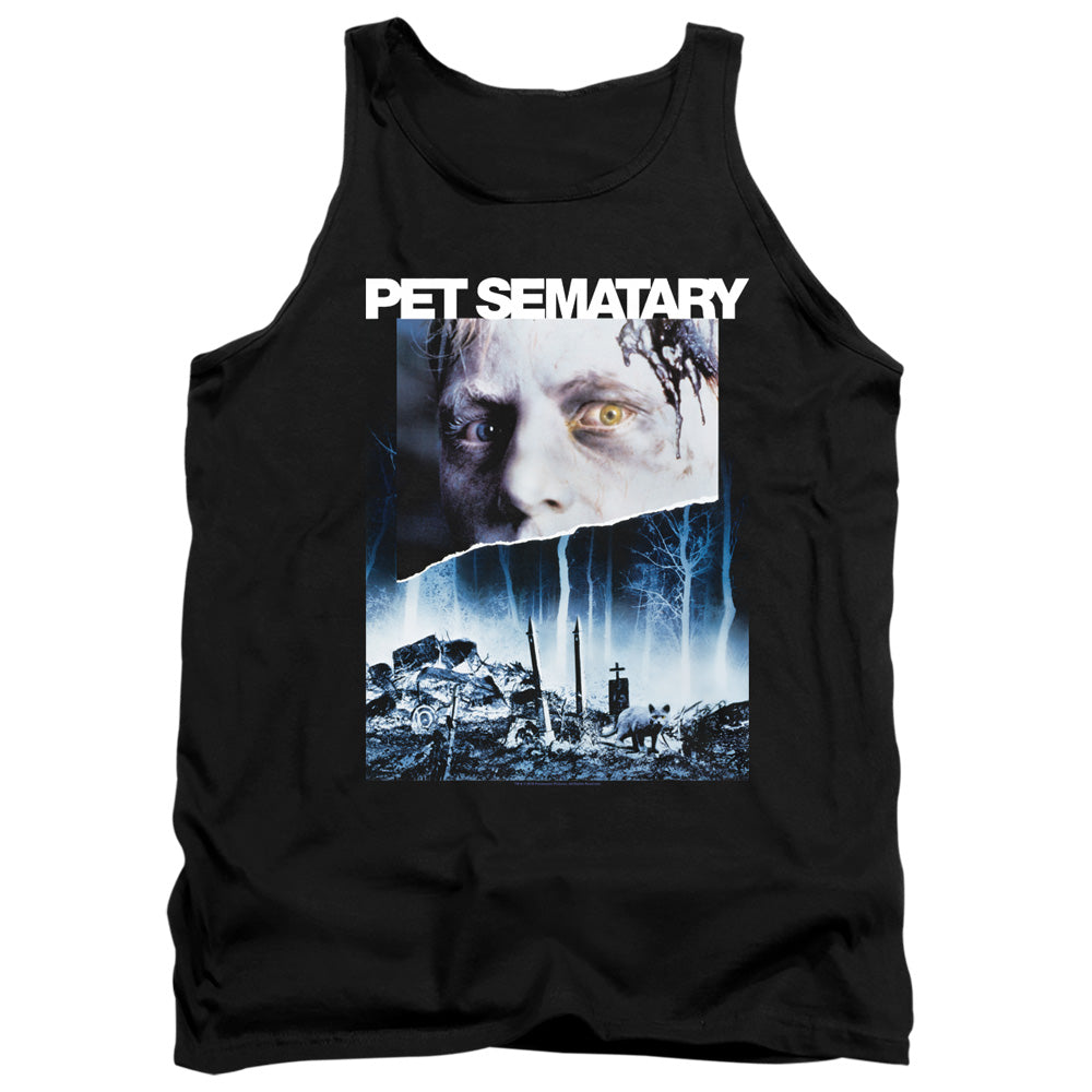 Pet Sematary Poster Art Mens Tank Top Shirt Black Officially Licensed