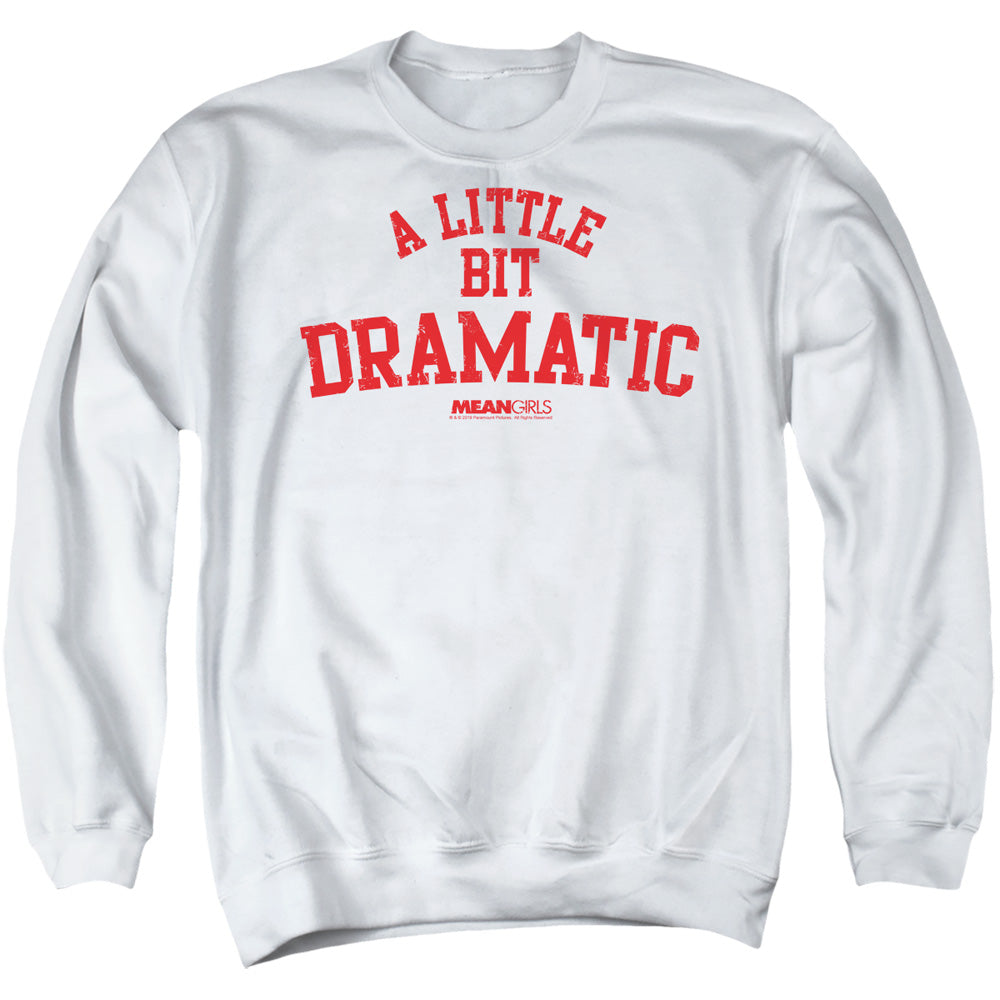 Mean Girls Dramatic Mens Crewneck Sweatshirt White Officially Licensed