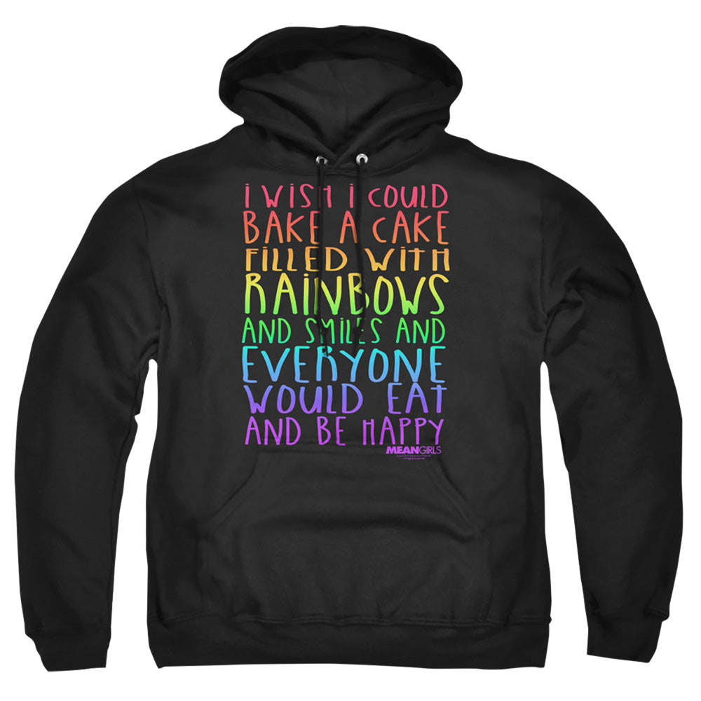 Mean Girls Rainbows And Cake Mens Hoodie Black Officially Licensed