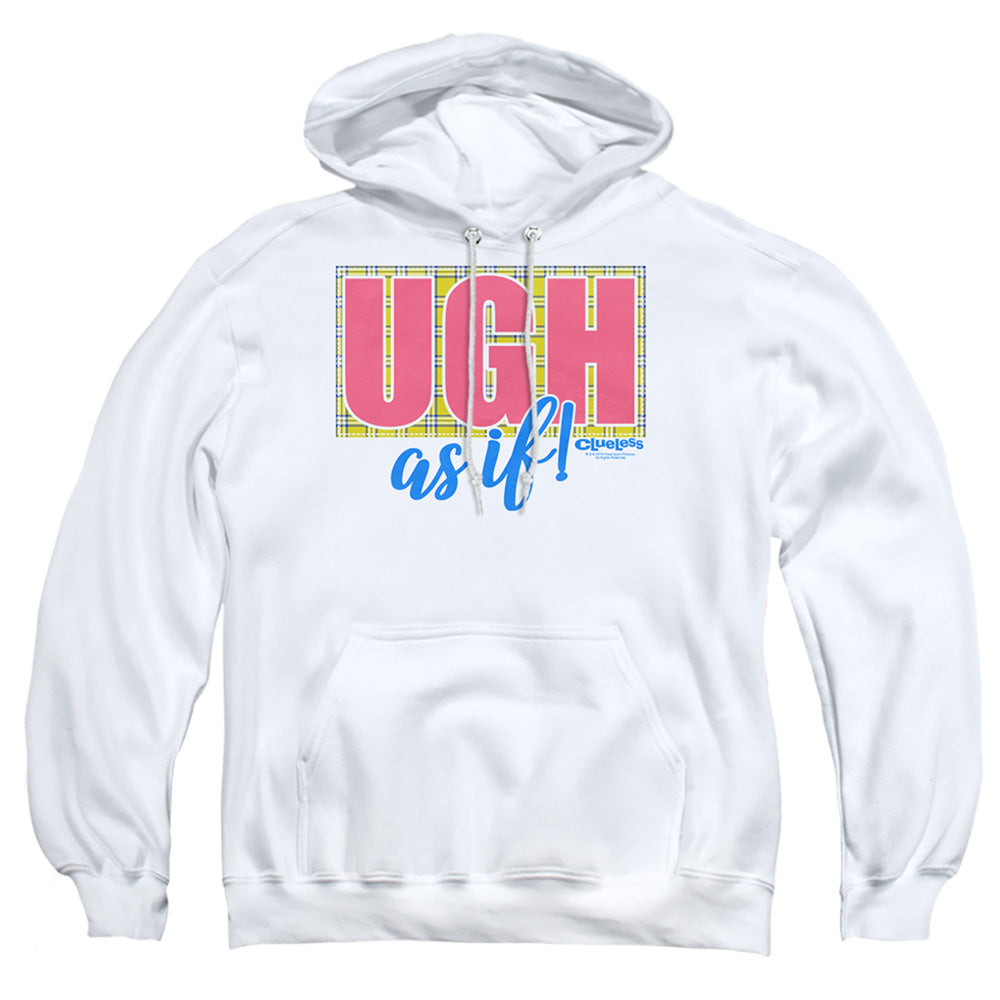 Clueless Ugh As If Mens Hoodie White Officially Licensed