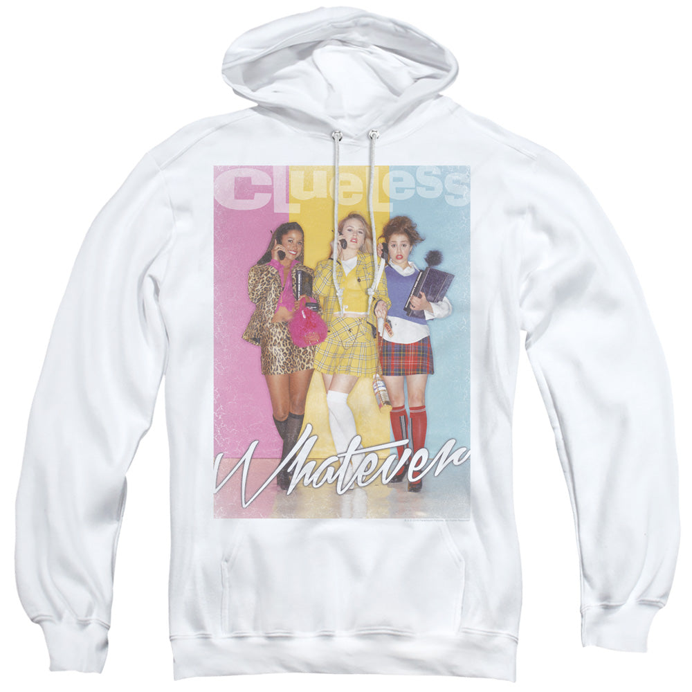 Clueless Whatever Mens Hoodie White Officially Licensed