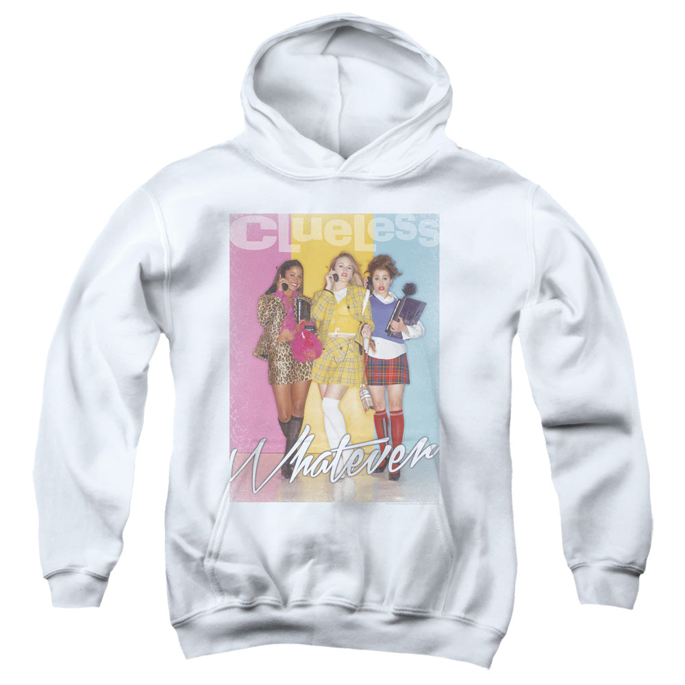 Clueless Whatever Kids Youth Hoodie White Officially Licensed