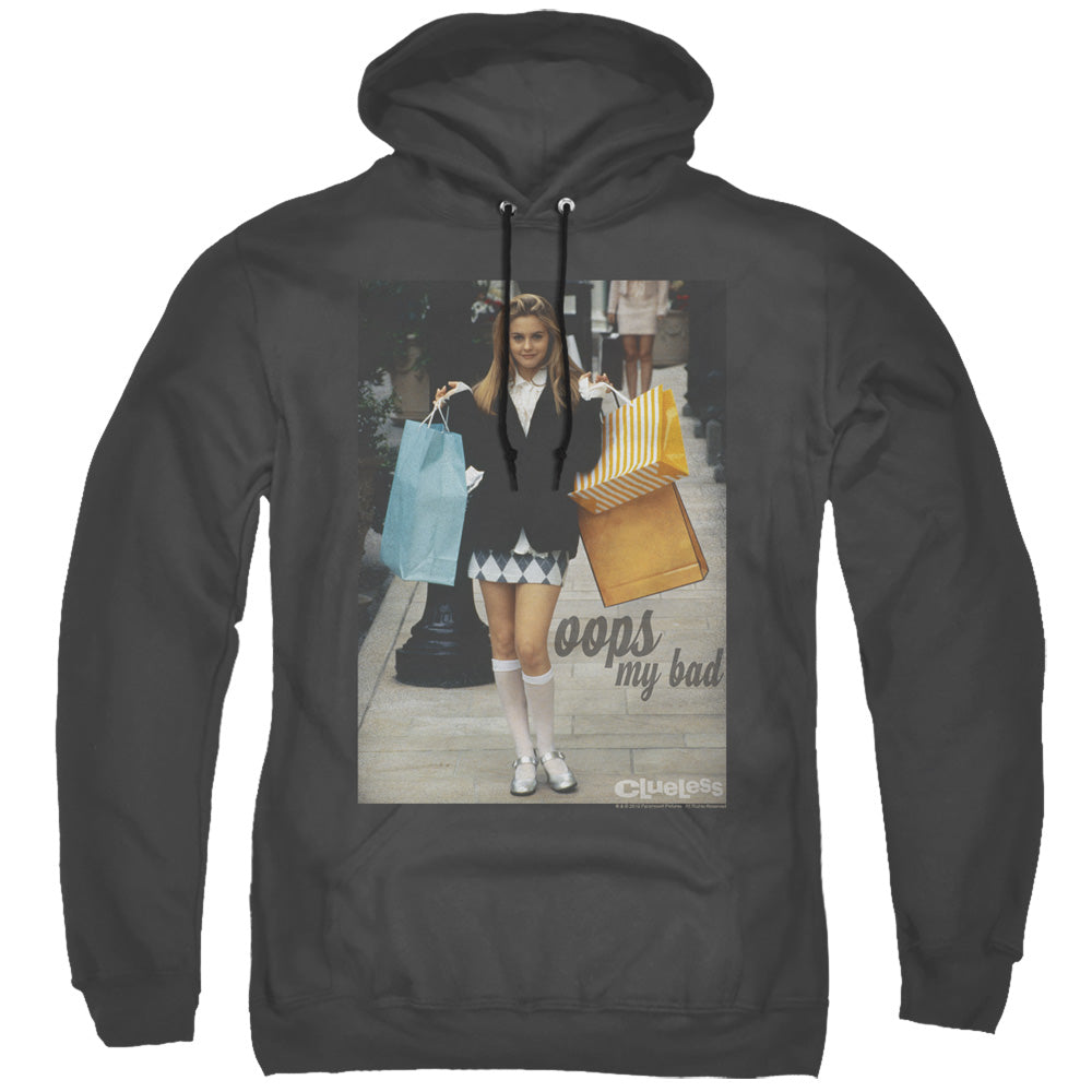 Clueless Oops My Bad Mens Hoodie Black Officially Licensed