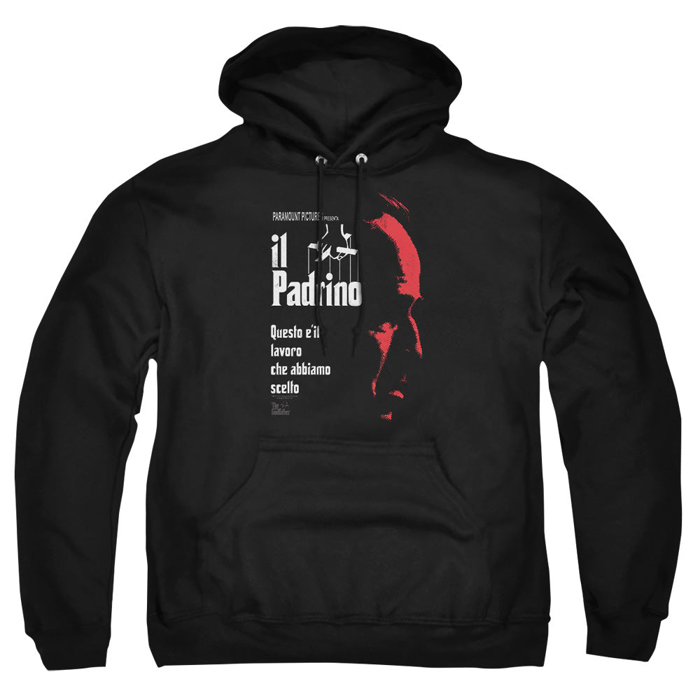 Godfather Italian Profile Mens Hoodie Black Officially Licensed