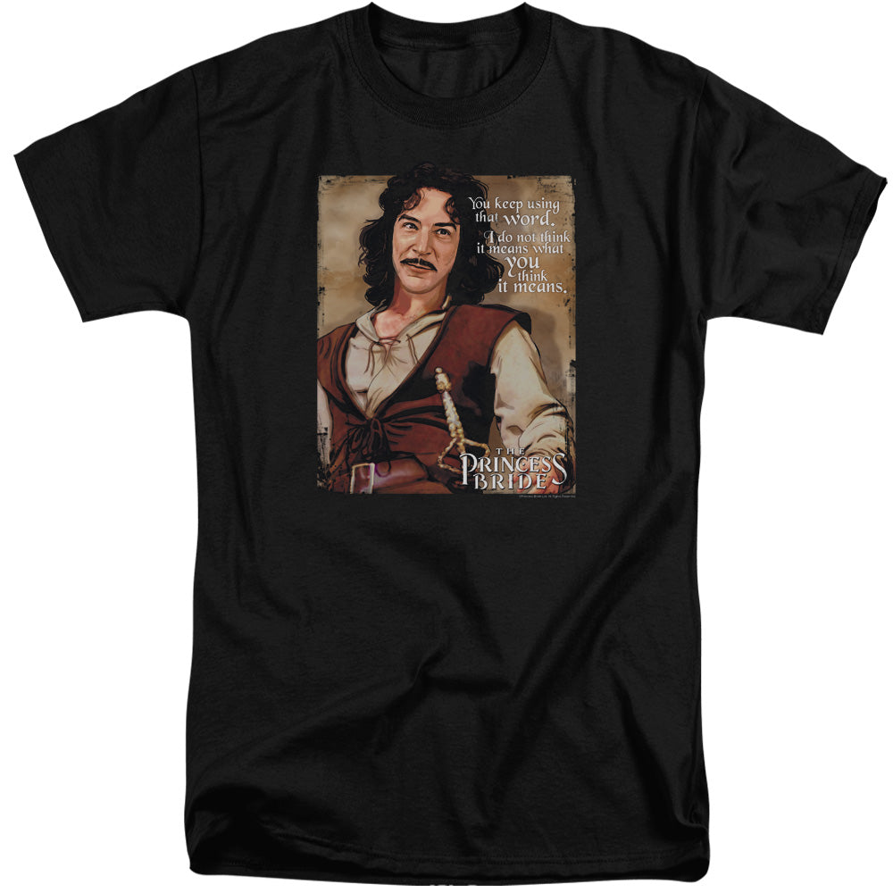 The Princess Bride Word Mens Tall T Shirt Black Officially Licensed