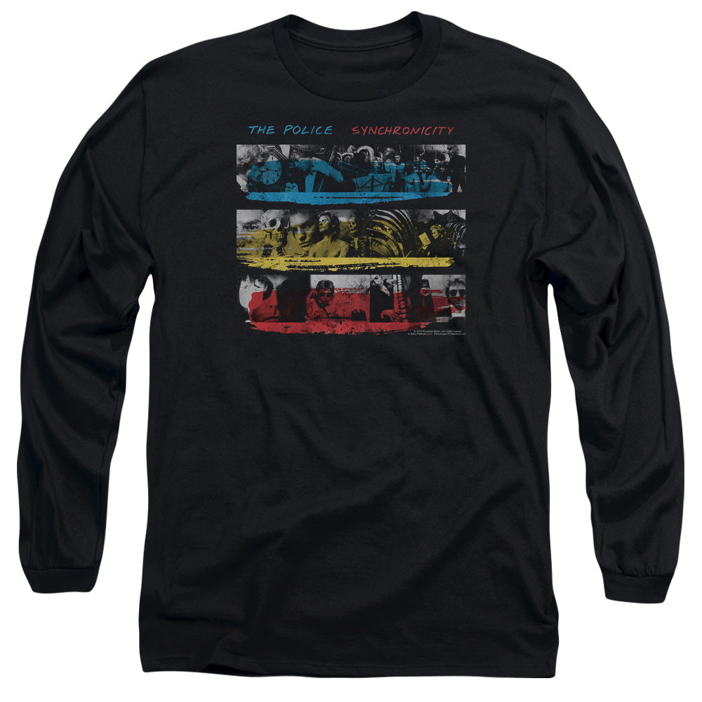The Police Syncronicity Mens Long Sleeve Shirt Black Officially Licensed