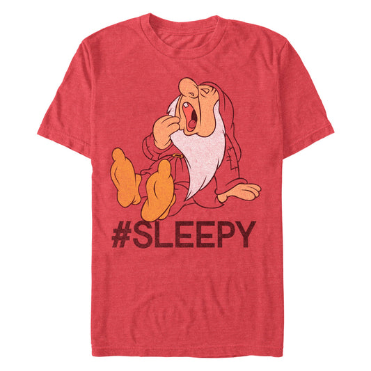 Disney Hashtag Sleepy Mens T Shirt