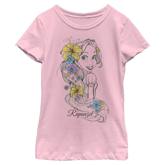 Disney RapunzelSketchAlt Girls Kids T Shirt