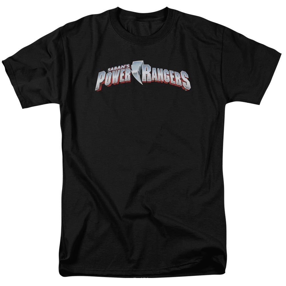 Power Rangers New Logo Mens T Shirt Black Officially Licensed