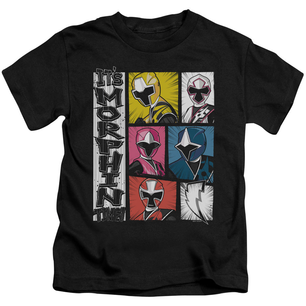 Power Rangers Its Morphin Time Juvenile Kids Youth T Shirt Black Officially Licensed