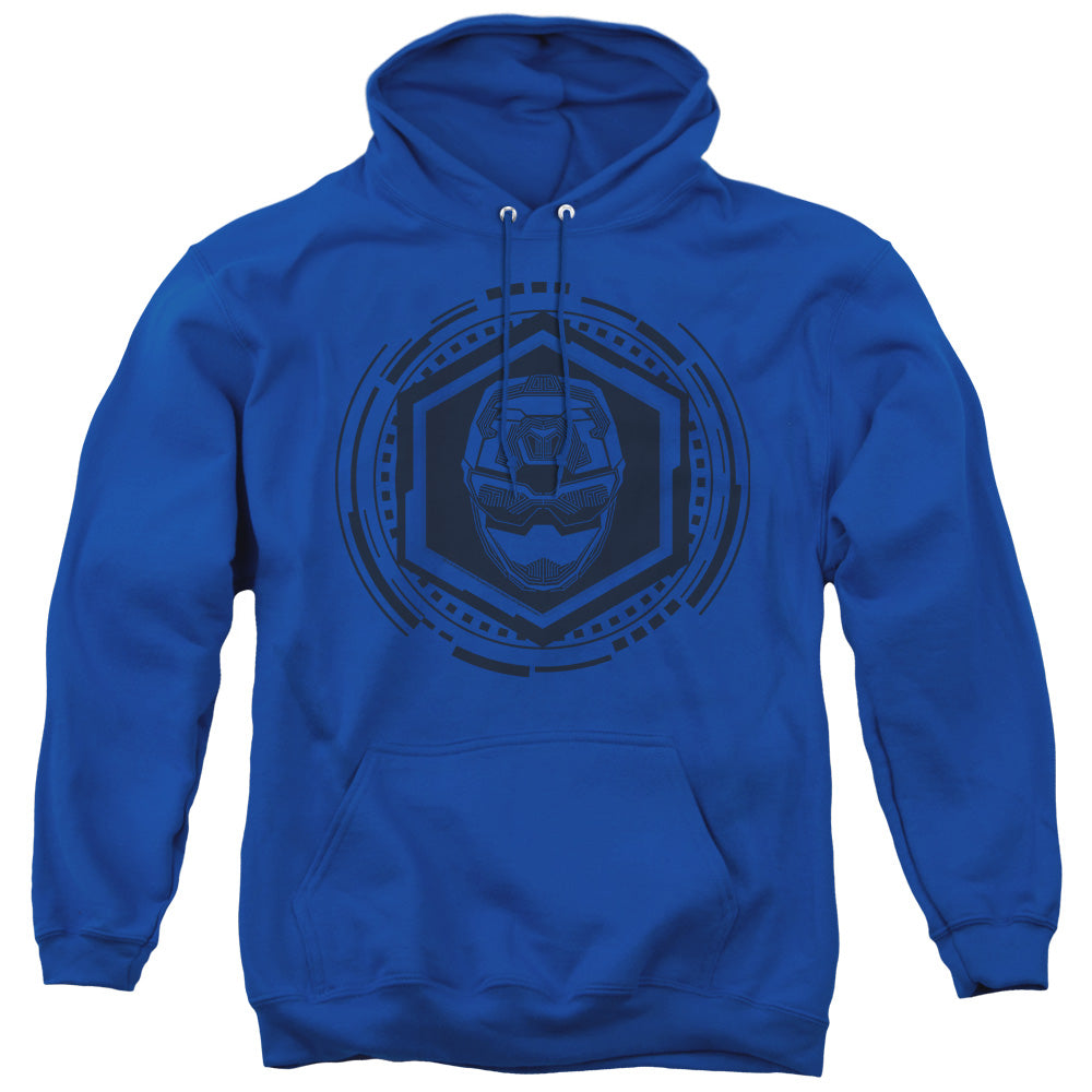 Power Rangers Blue Ranger Mens Hoodie Royal Blue Officially Licensed