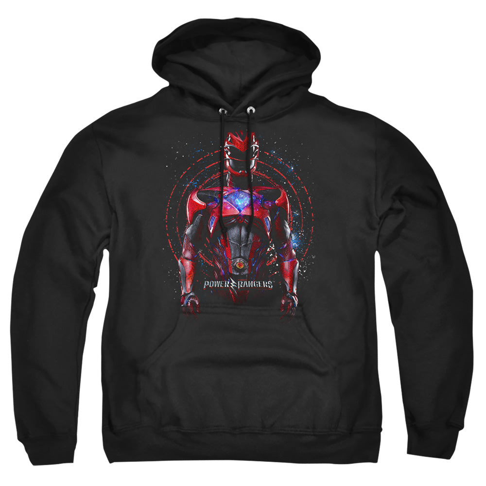 Power Rangers Red Ranger Mens Hoodie Black Officially Licensed
