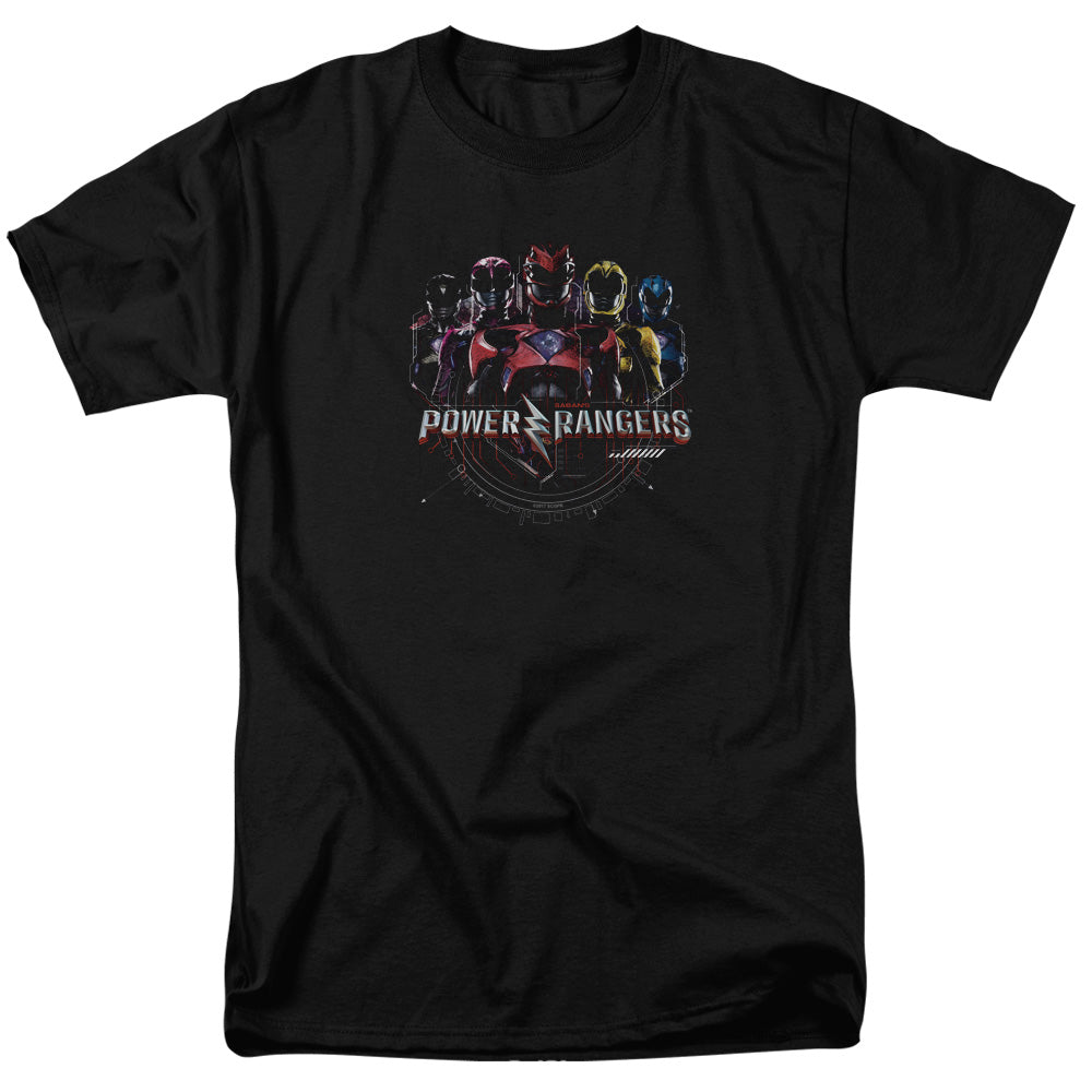 Power Rangers Ranger Circuitry Mens T Shirt Black Officially Licensed