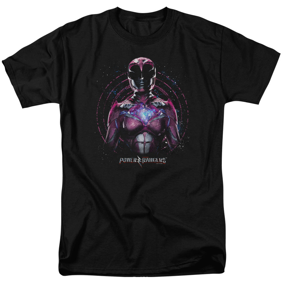Power Rangers Pink Ranger Mens T Shirt Black Officially Licensed