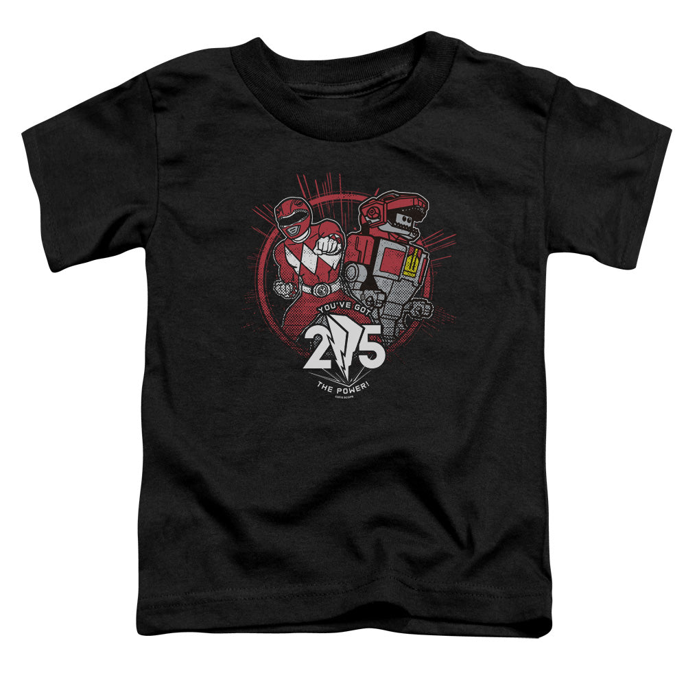 Power Rangers Red 25 Toddler Kids Youth T Shirt Black Officially Licensed