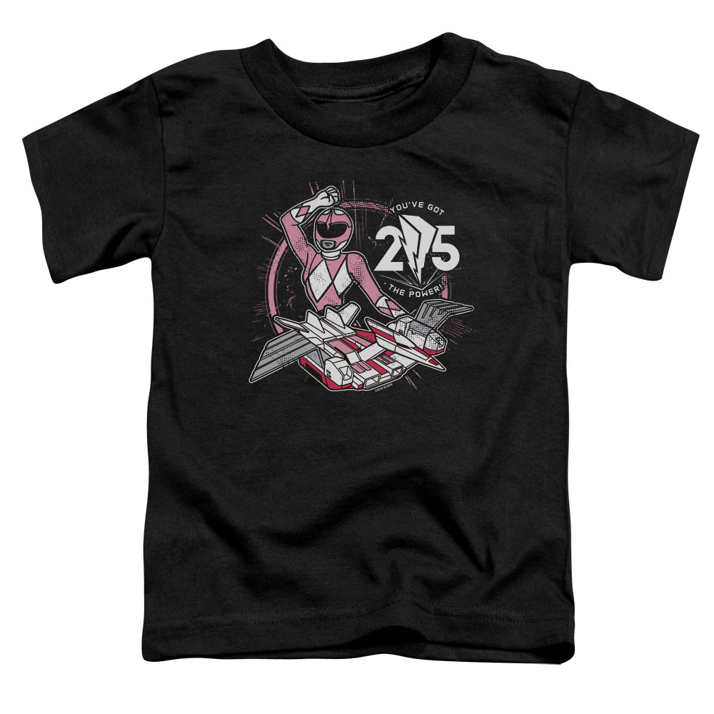 Power Rangers Pink 25 Toddler Kids Youth T Shirt Black Officially Licensed