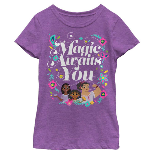 Disney Magic Awaits Girls Kids T Shirt