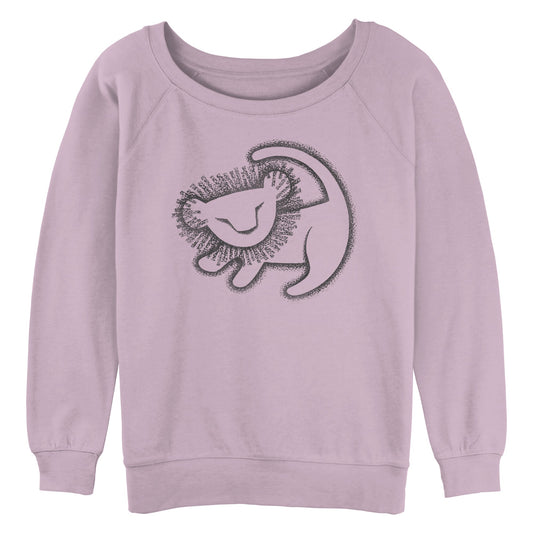Disney Cave Painting Juniors Raglan Pullover Sweatshirt